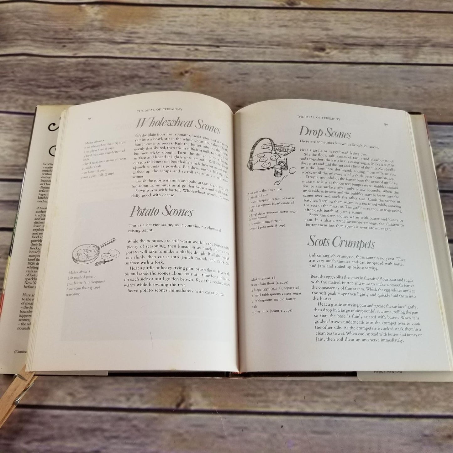 Vintage Cookbook A Feast of Scotland Recipes 1979 Hardcover WITH Dust Jacket Scottish Recipes Janet Warrne