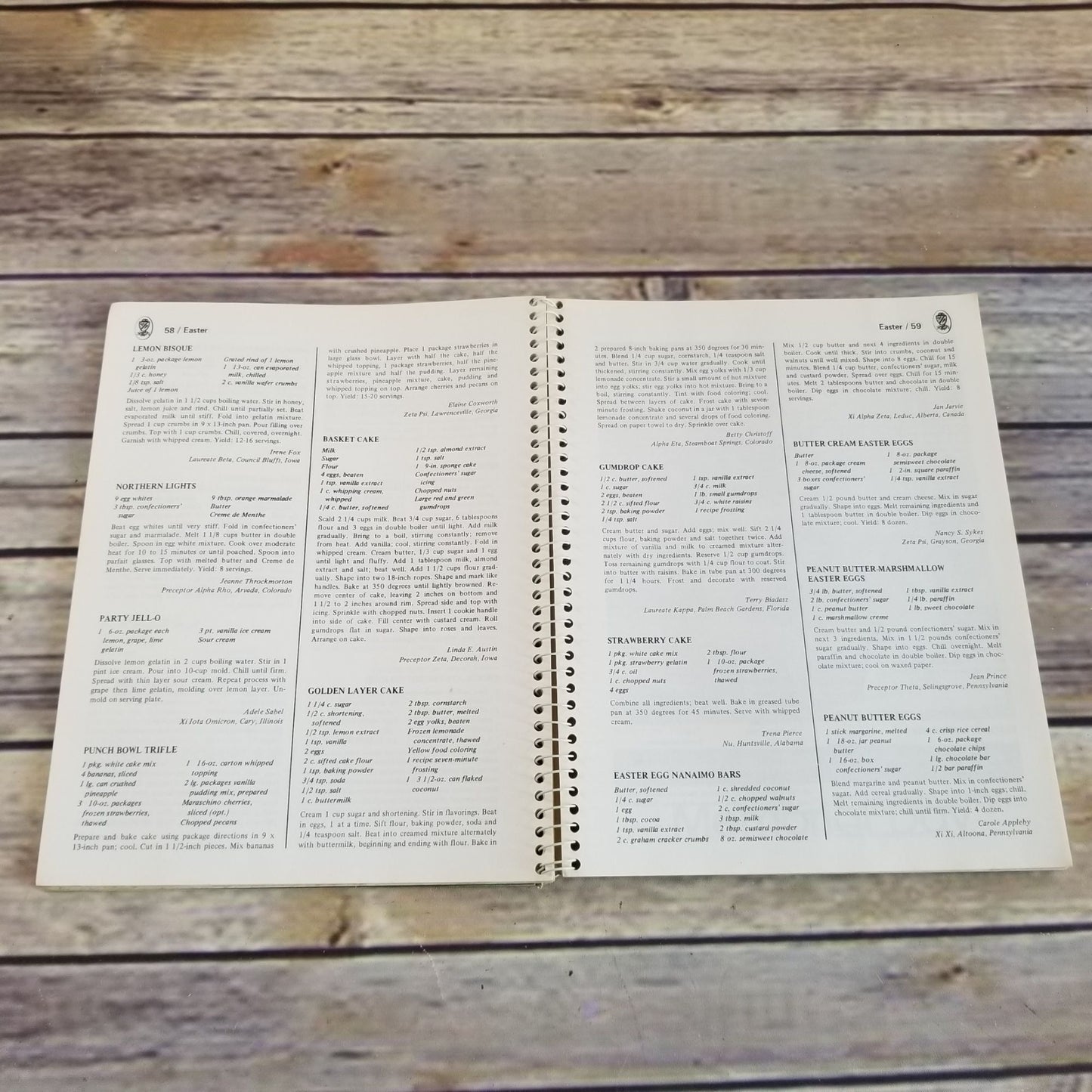 Vintage Sorority Cookbook Beta Sigma Phi Holiday Recipes 1984 12 Months of Festive Recipes 1100 Recipes Spiral Bound