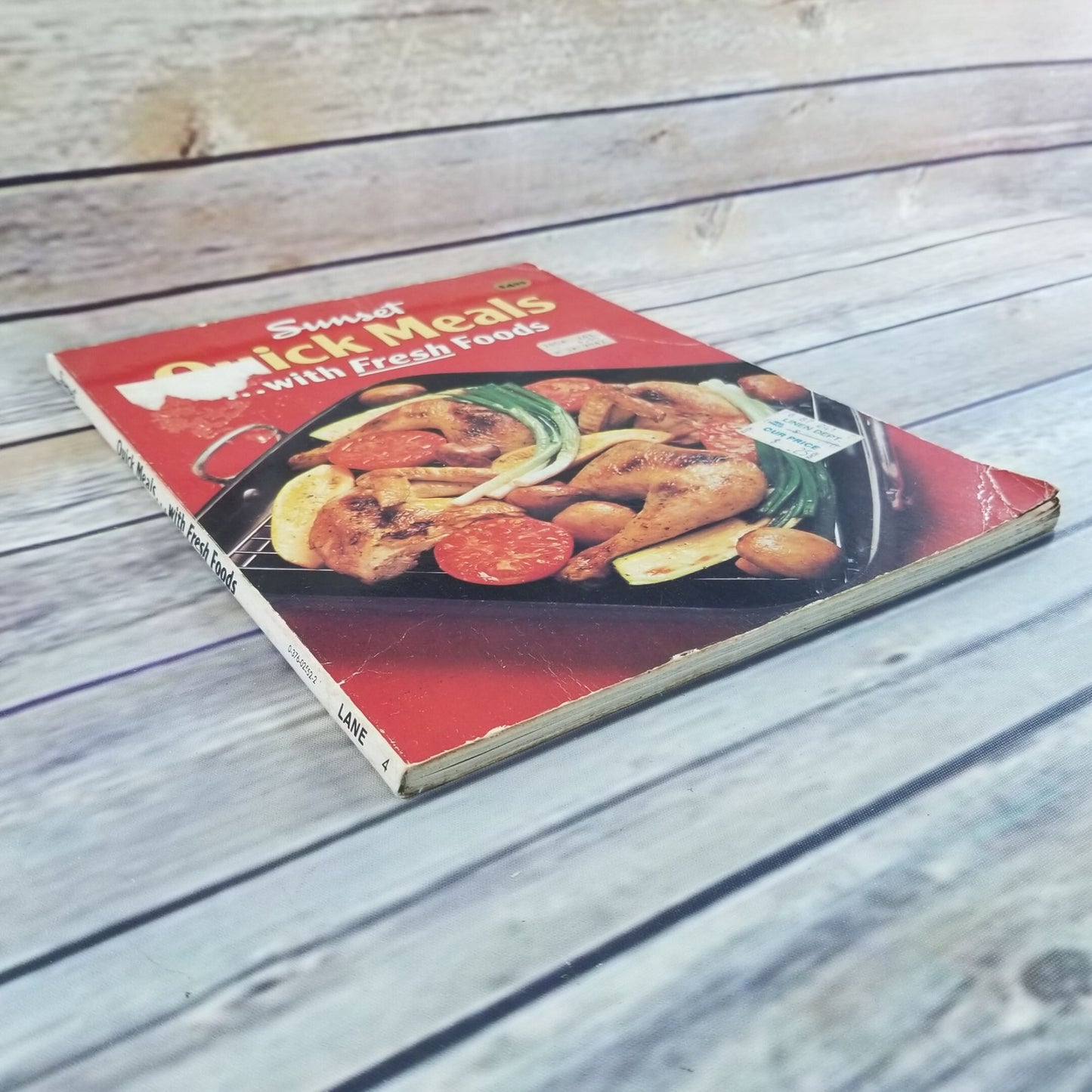 Vintage Cookbook Sunset Quick Meals Recipes 1983 Paperback Book With Fresh Foods Fast Meals Fast Cooking Easy Prep