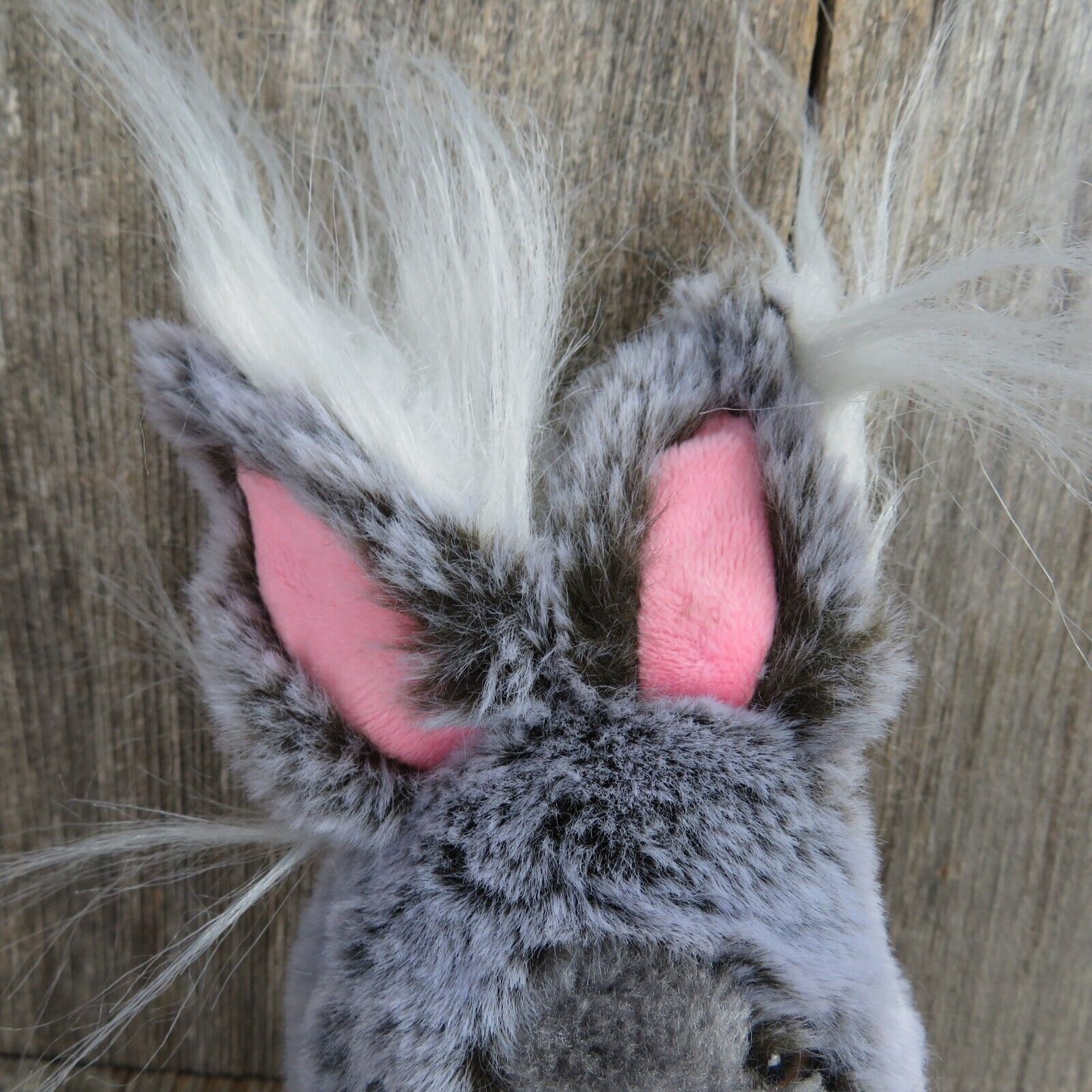 Angora Bunny Rabbit Plush Walmart My Life As Stuffed Animal Gray White Red Nose