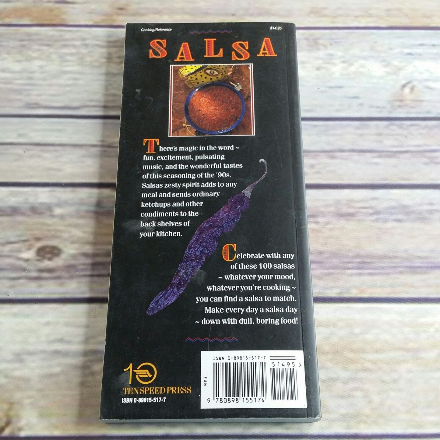 Vintage Cook Book The Great Salsa Book Recipes 1994 First Printing Paperback Mark Miller