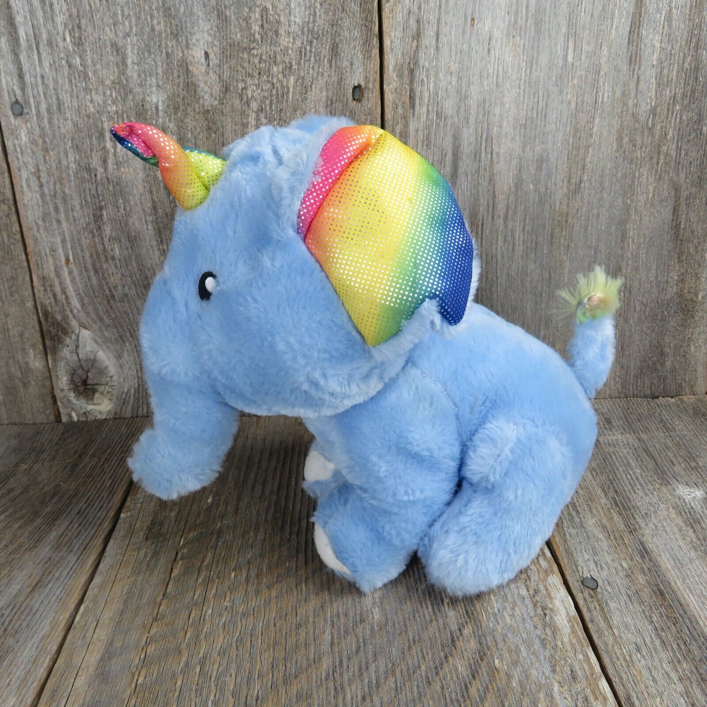 Elephant Unicorn Plush Unicornimals Kellytoy Rainbow Blue Stuffed Animal Kelly