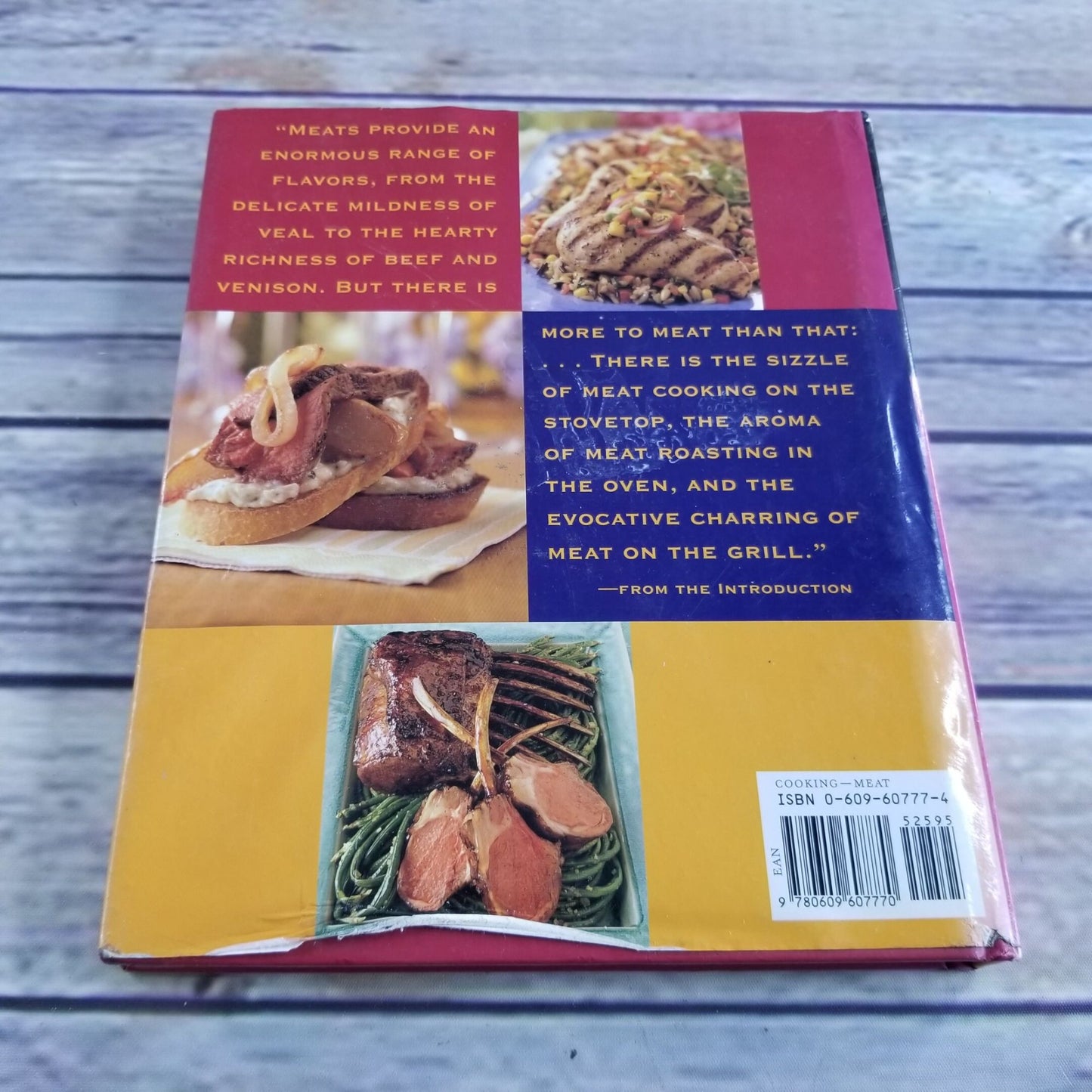 Vintage Meat Cookbook Omaha Steaks Recipes 2001 Hardcover with Dust Jacket Harrison Beef Veal Pork Lamb Venison Game Poultry Fowl