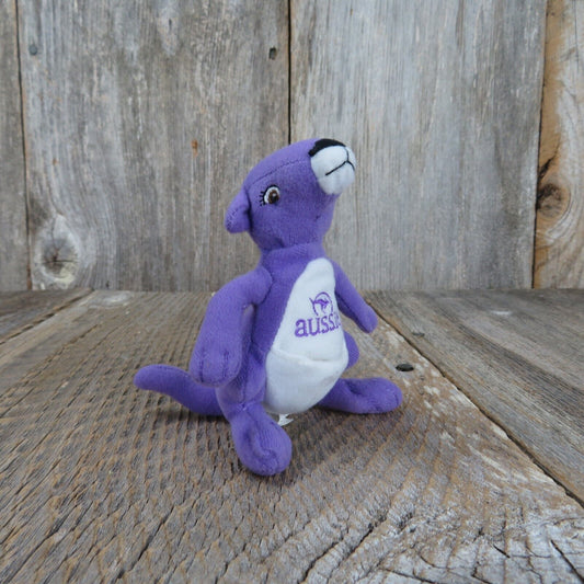 Aussie Shampoo Kangaroo Plush Purple Advertising Mascot Stuffed Animal 2009