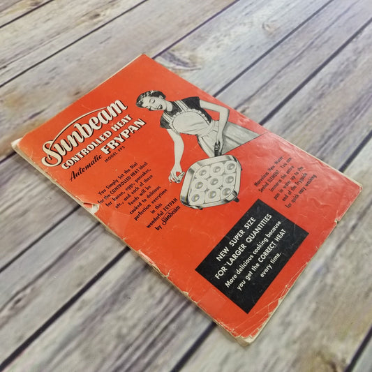 Sunbeam Frypan Vintage Cookbook Recipes and Instructions Manual 1956 Paperback Booklet