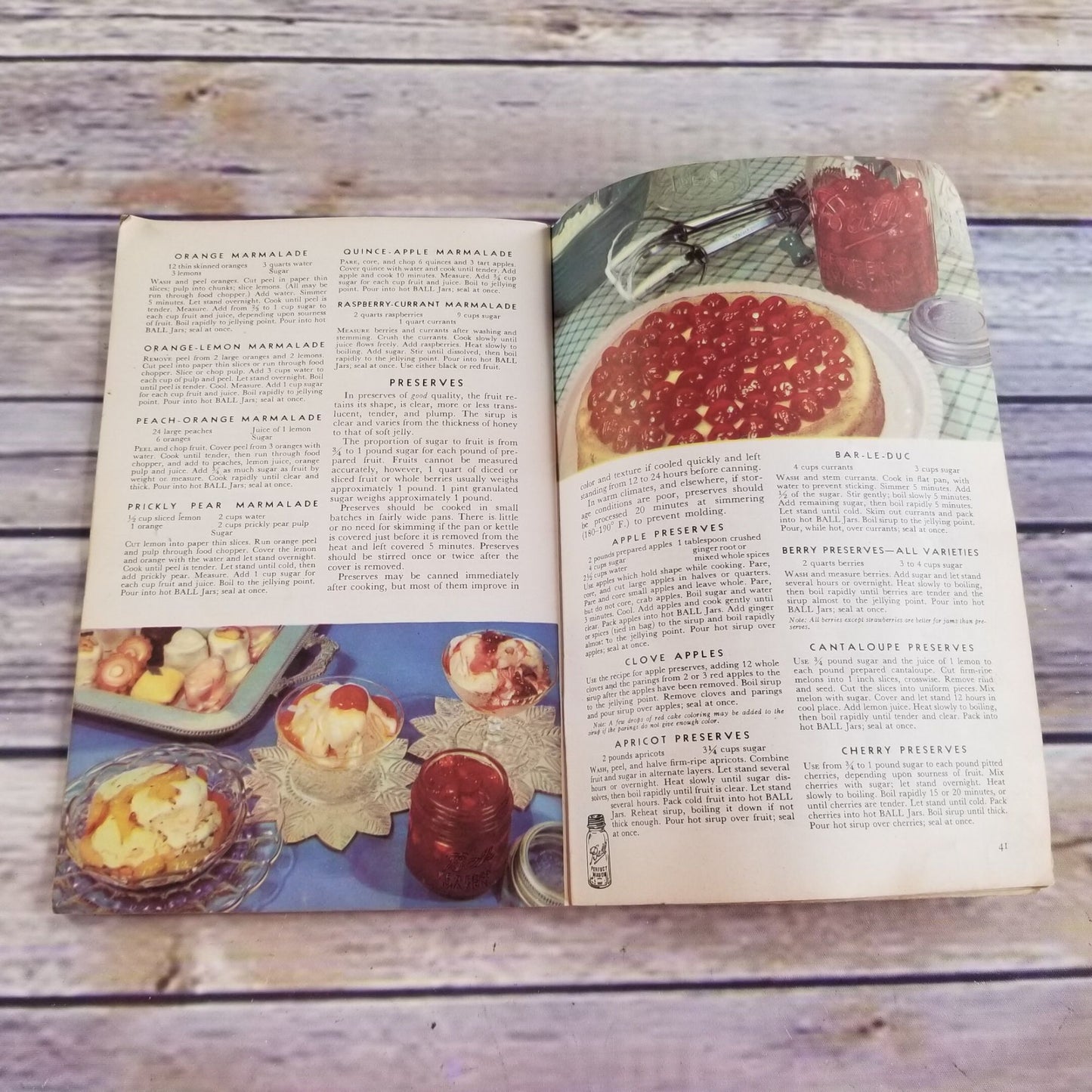 Vintage Cookbook Ball Jar Blue Book Guide Home Canning Preserving 1943 Booklet Pamphlet Canning Instructions Canning Recipes