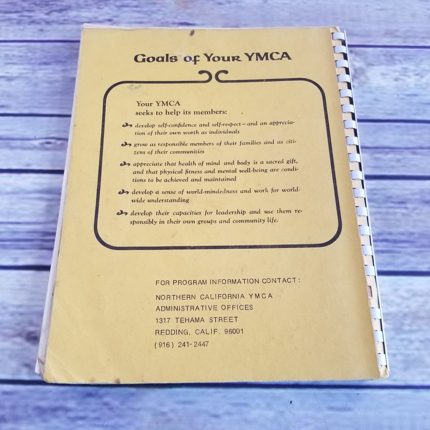 Vintage California Cookbook Humboldt County YMCA Favorite Recipes Cooks 1972 Spiral Bound Community - At Grandma's Table