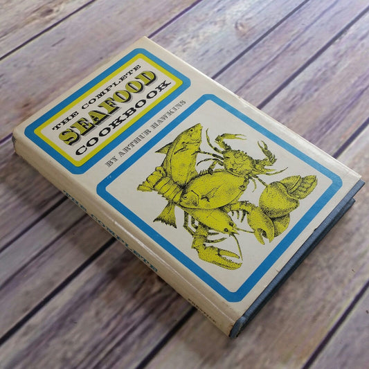 Vintage Seafood Cookbook The Complete Seafood Recipes Arthur Hawkins Hardcover WITH Dust Jacket Fish Shellfish 1970s