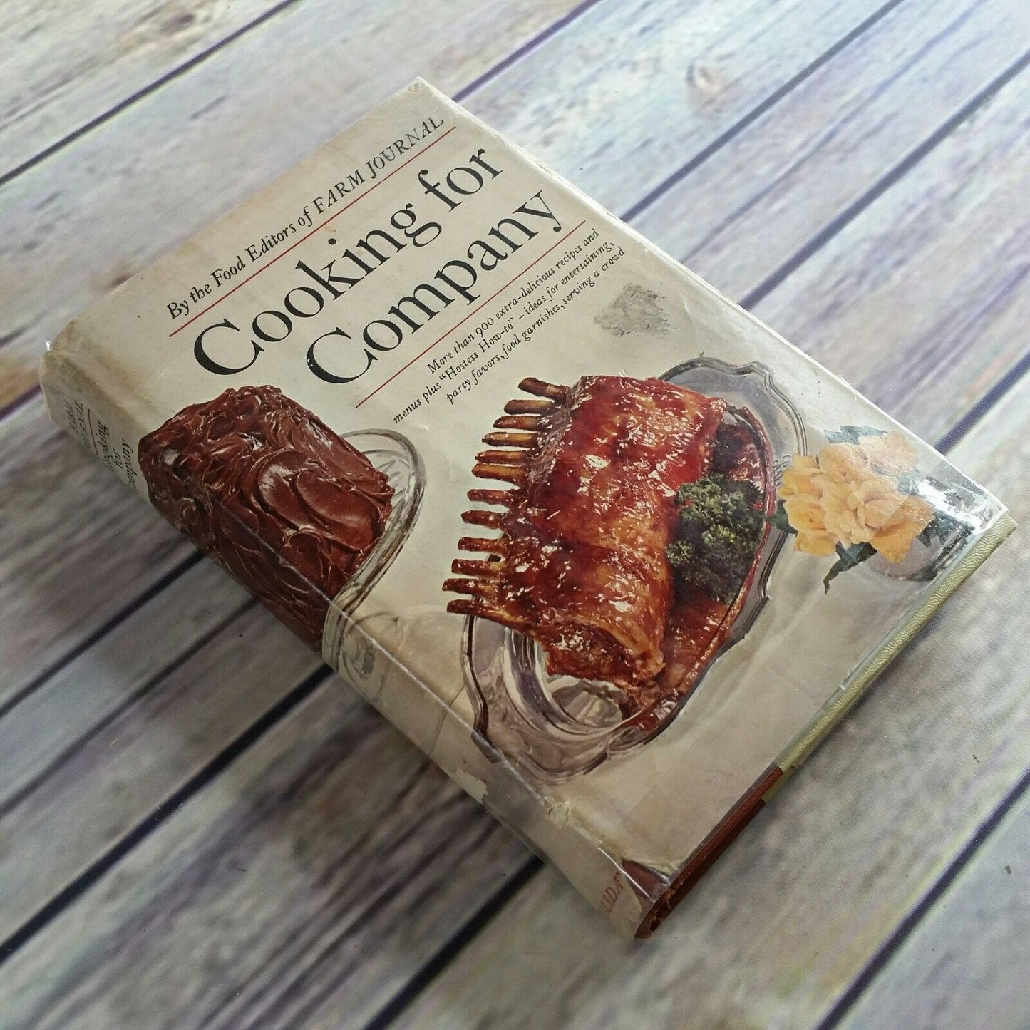 Vintage Farm Journal Cookbook Cooking for Company 1968 Hardcover with Dust Jacket First Edition 900 Recipes