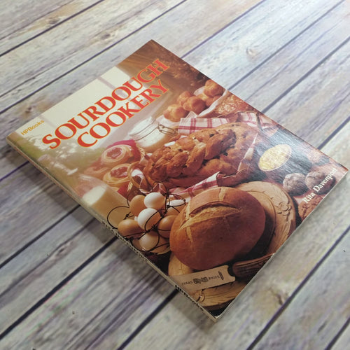 Vintage Cookbook Sourdough Cookery Recipes 1981 HP Books Paperback Book Rita Davenport Starters Breads Rolls Twists Biscuits Muffins