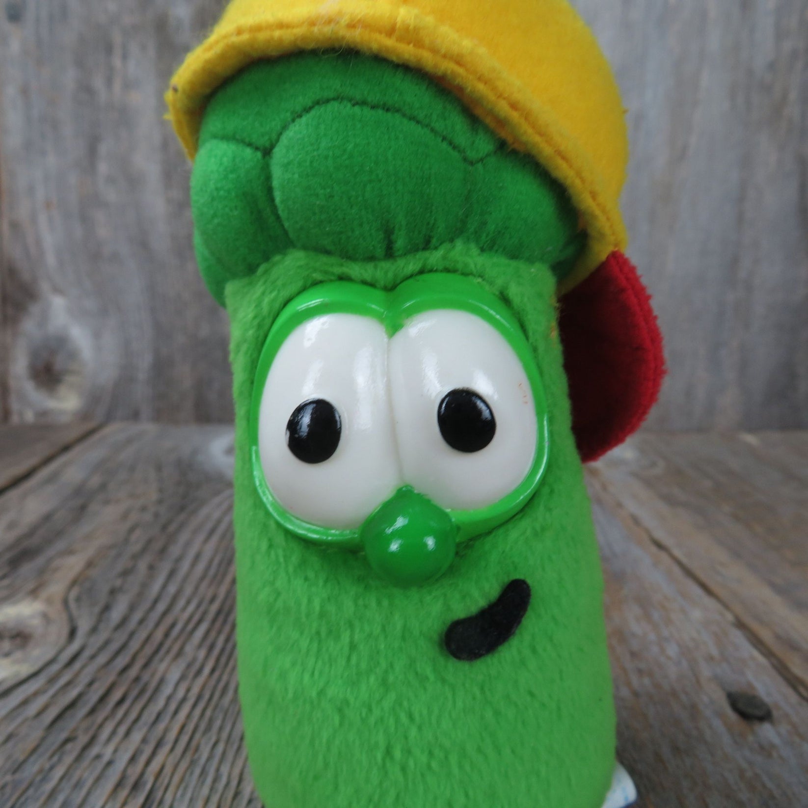Vintage Junior Asparagus Plush Jr Veggie Tales Gund Stuffed Animal Gre