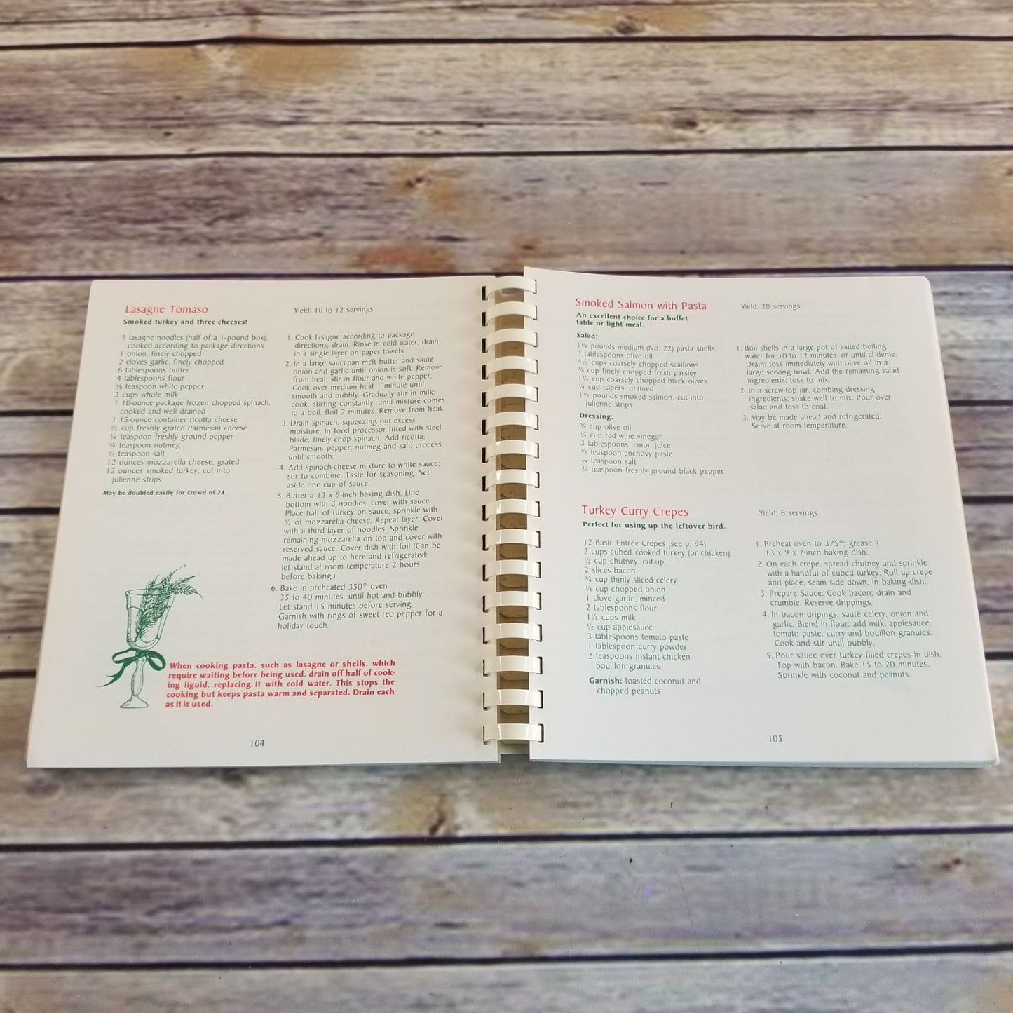 Vintage Christmas Cookbook Christmas Dinner Recipes 1990 Mystic Seaport Museum Members Spiral Bound Paperback Conneticut