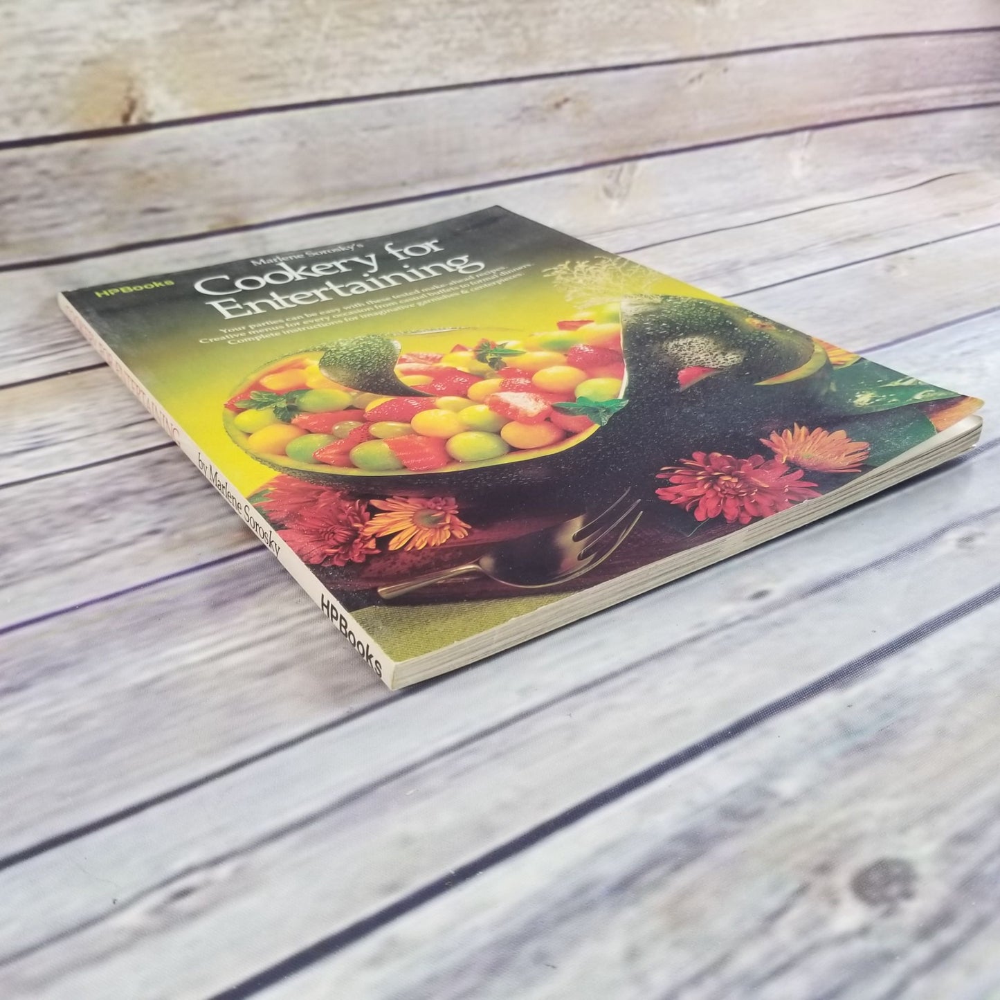 Vintage Cookbook Cookery for Entertaining Recipes 1979 Marlene Sorosky Paperback HP Books 1970s