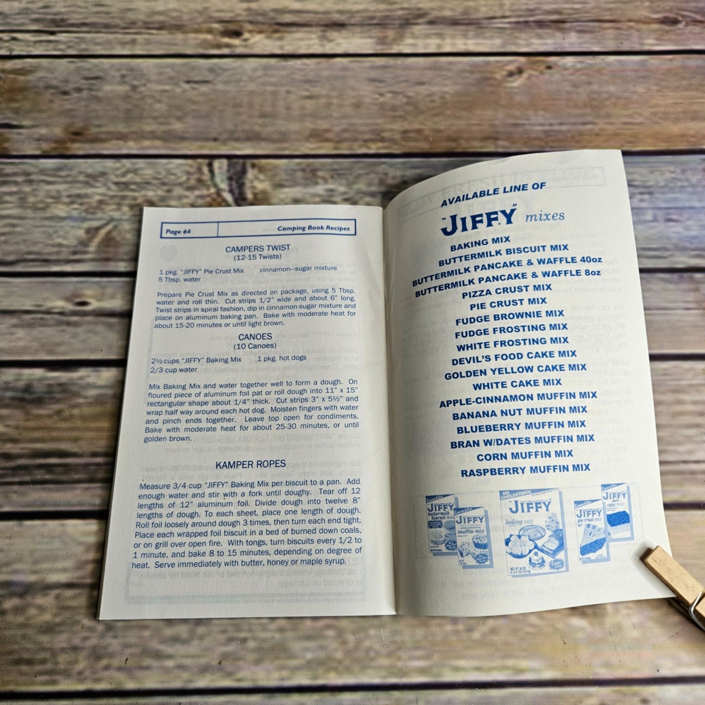 Vintage Cook Book Jiffy Mixes Recipes Promo 1990s Americas Favorite Paperback Booklet