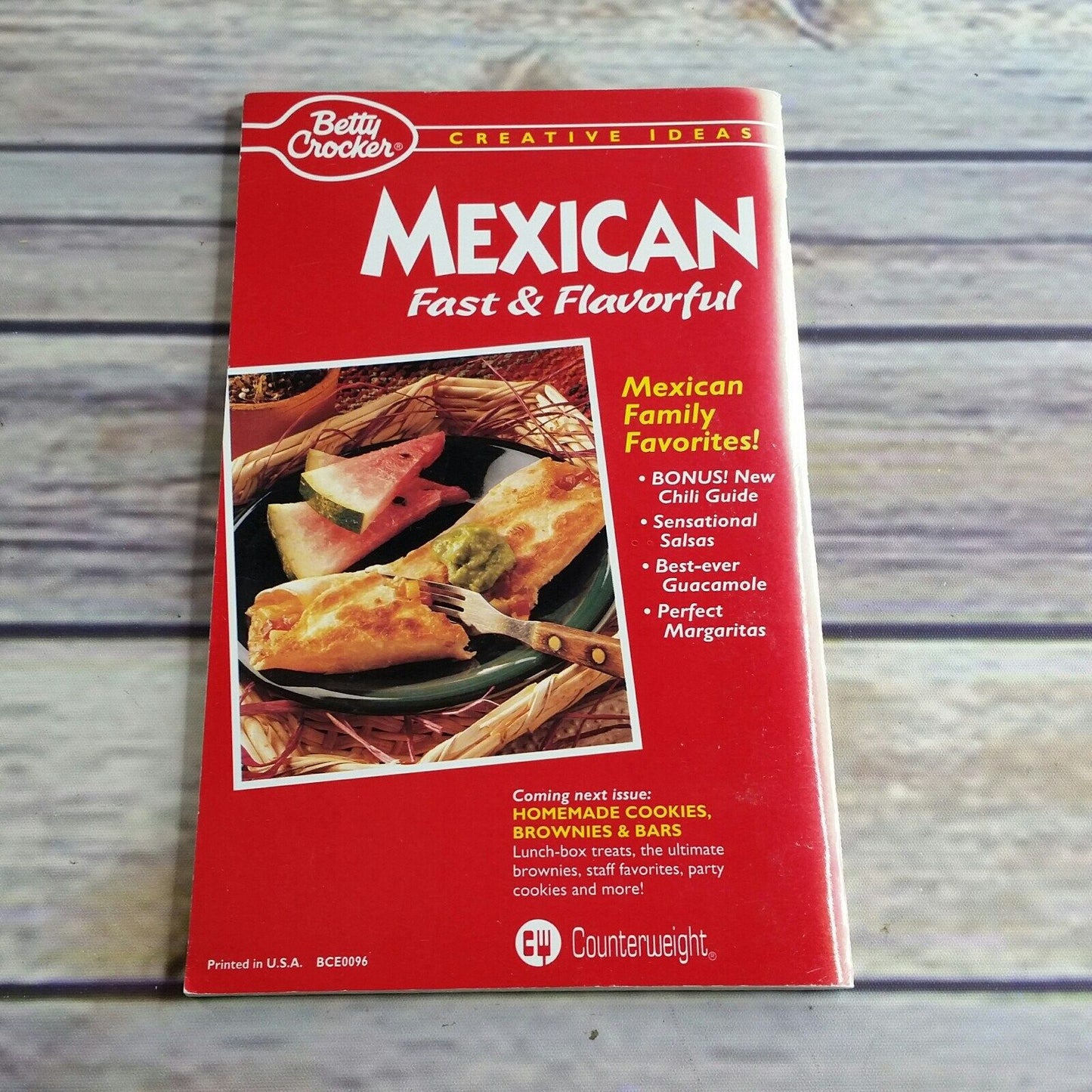 Vintage Cookbook Betty Crocker Mexican Fast and Flavorful 1994 Recipes Paperback Booklet Grocery Store Pamphlet