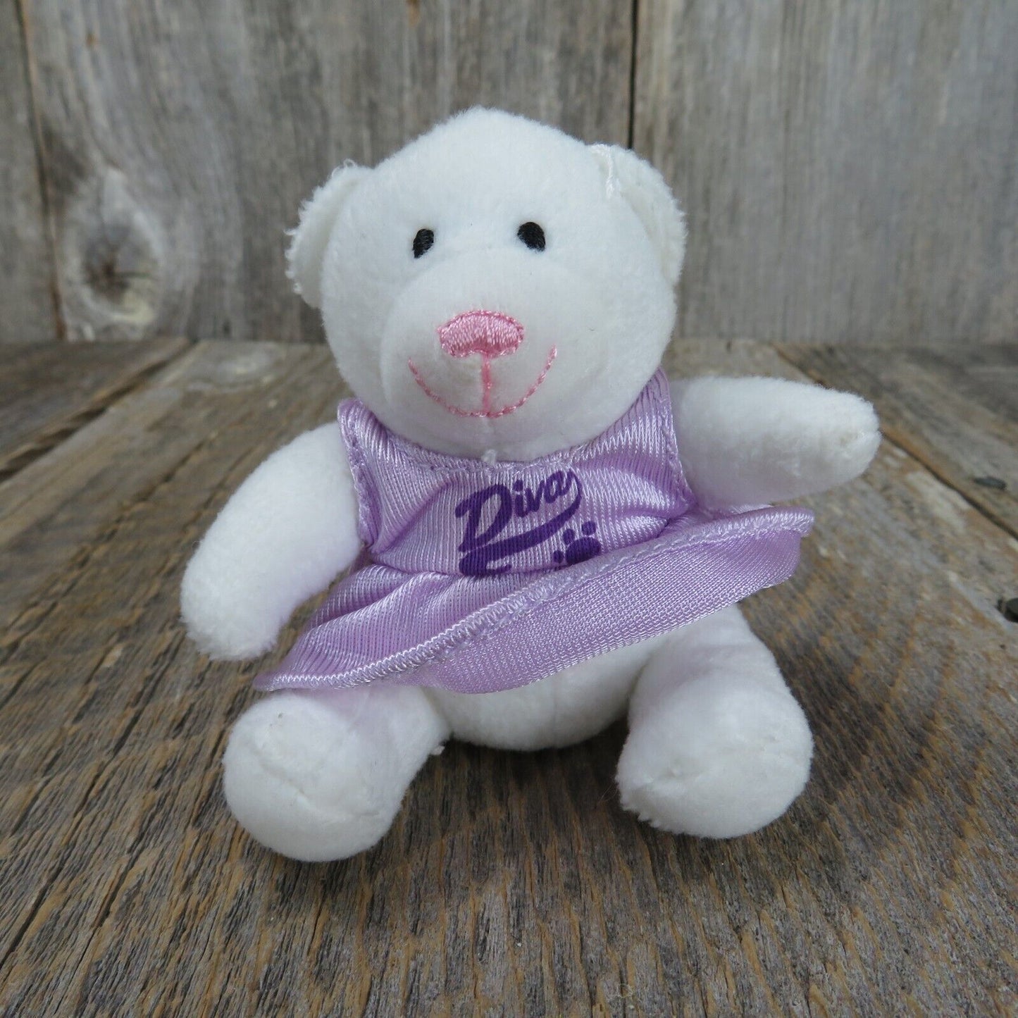 McDonald's Build A Bear Cuddly Teddy Diva Plush 2006 Purple Dress Stuffed Anima