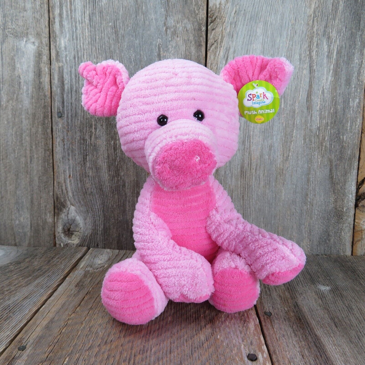 Pig Plush Bright Pink Chenille Spark Create Imagine Stuffed Animal Walmart Toy