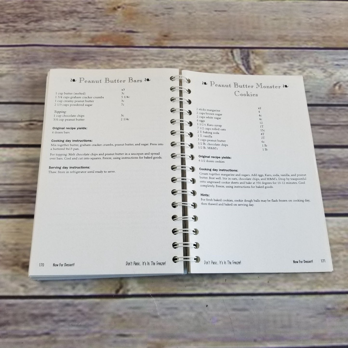 Vintage Cookbook Don't Panic It's In the Freezer Make Ahead Recipes Meal Prep 1997 Spiral Bound