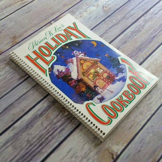 Vtg Holiday Cookbook Recipes 1979 Current Miriam B Loo Spiral Bound Holiday Recipes