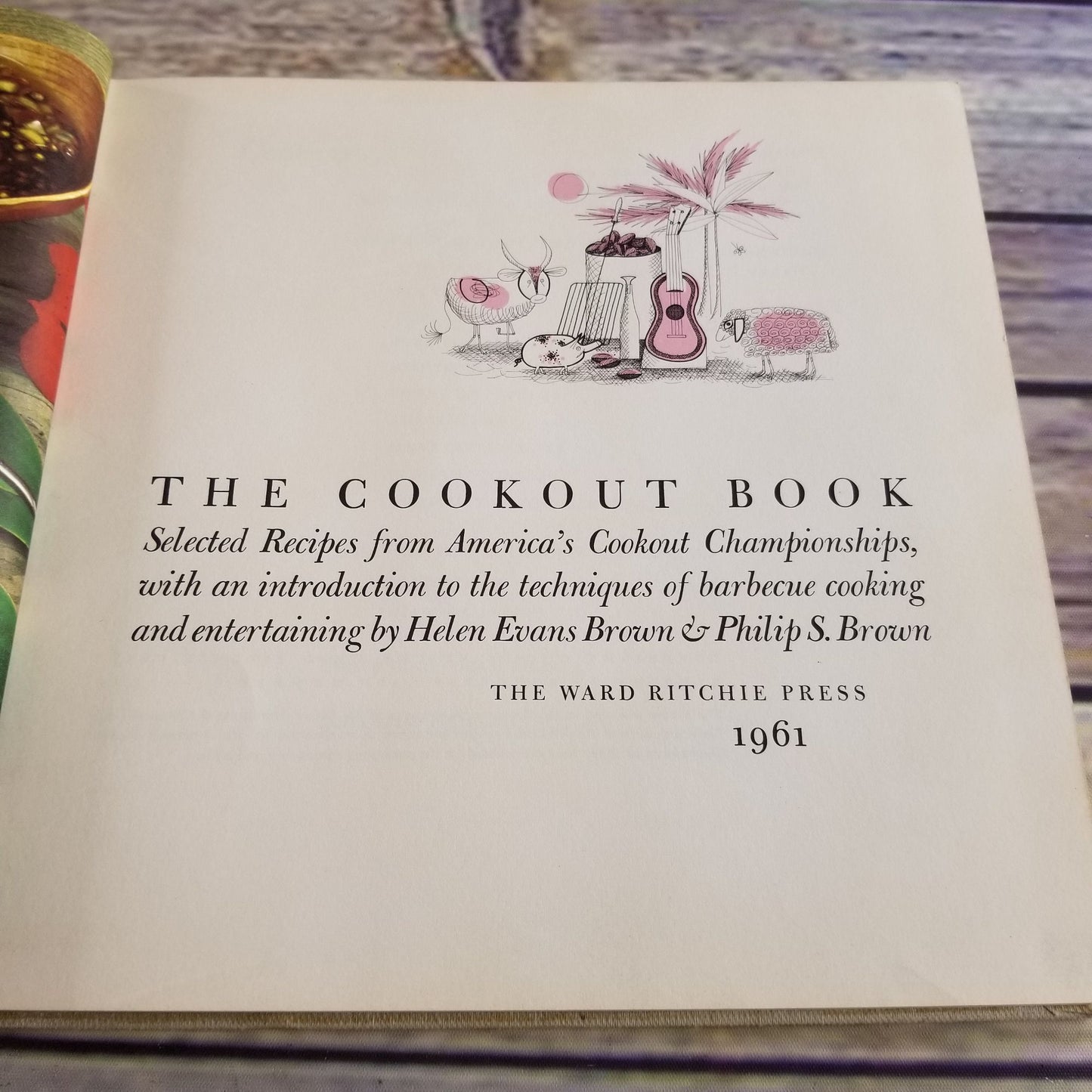 Vintage Cookbook The Cookout Book Barbecue Grilling 1961 Hardcover NO Dust Jacket Recipes from America's Cookout Championships