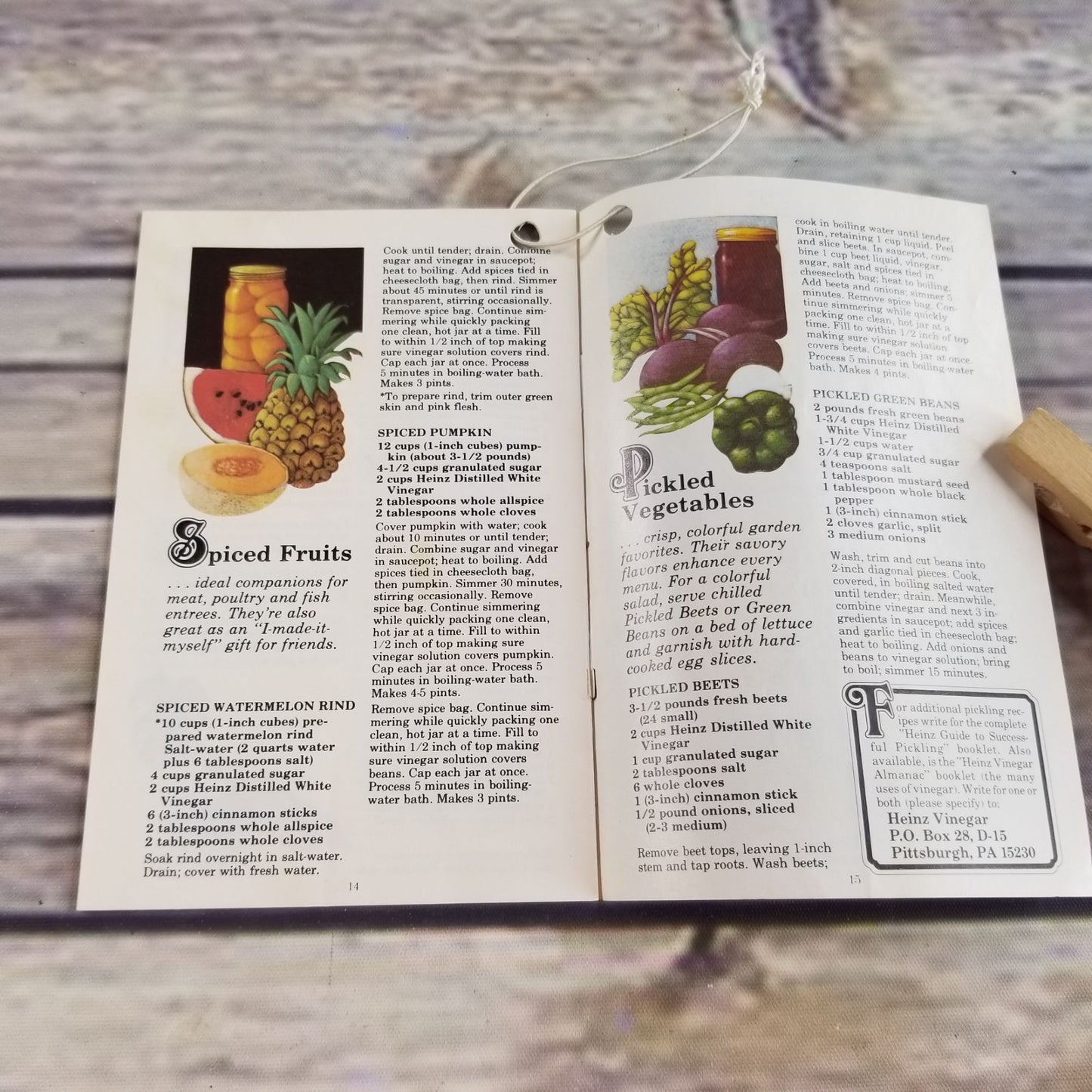 Vintage Cookbook Heinz Guide to Successful Pickling Recipes 1978 Promo Booklet
