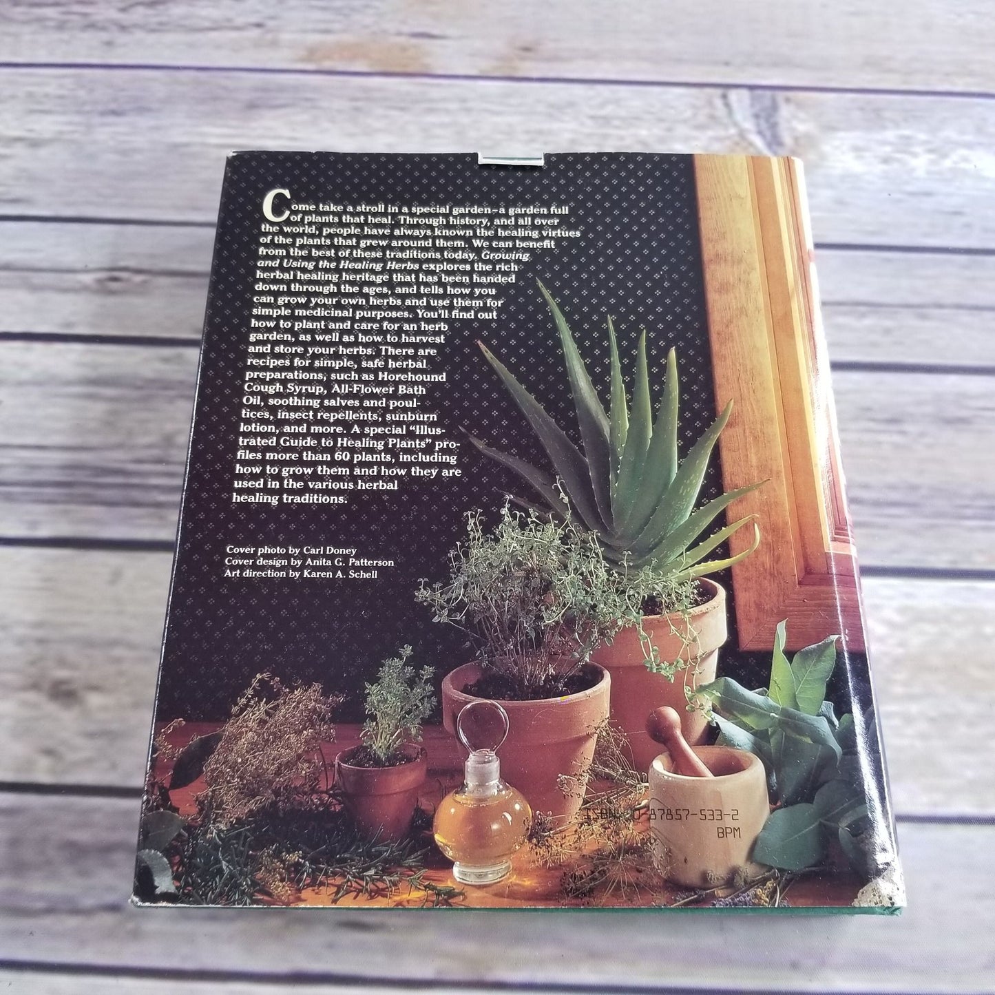 Vintage Book Growing and Using the Healing Herbs 1985 Hardcover WITH Dust Jacket Gaea and Shandor Weiss Rodale Publishing