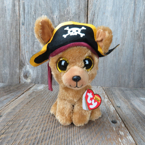 Ty Beanie Boos ROWAN the Halloween Pirate Dog (6 Inch) Plush Toy 2022 Chihuahua