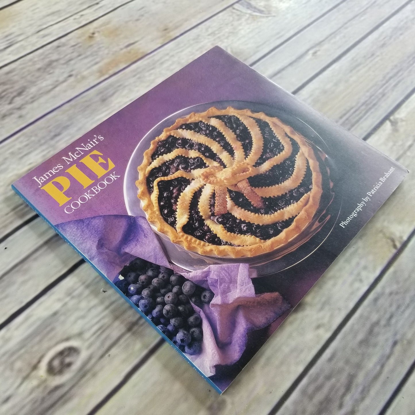 Vintage Cookbook Pie Recipes 1989 Paperback James McNair Seasonal Pies Staple Pies