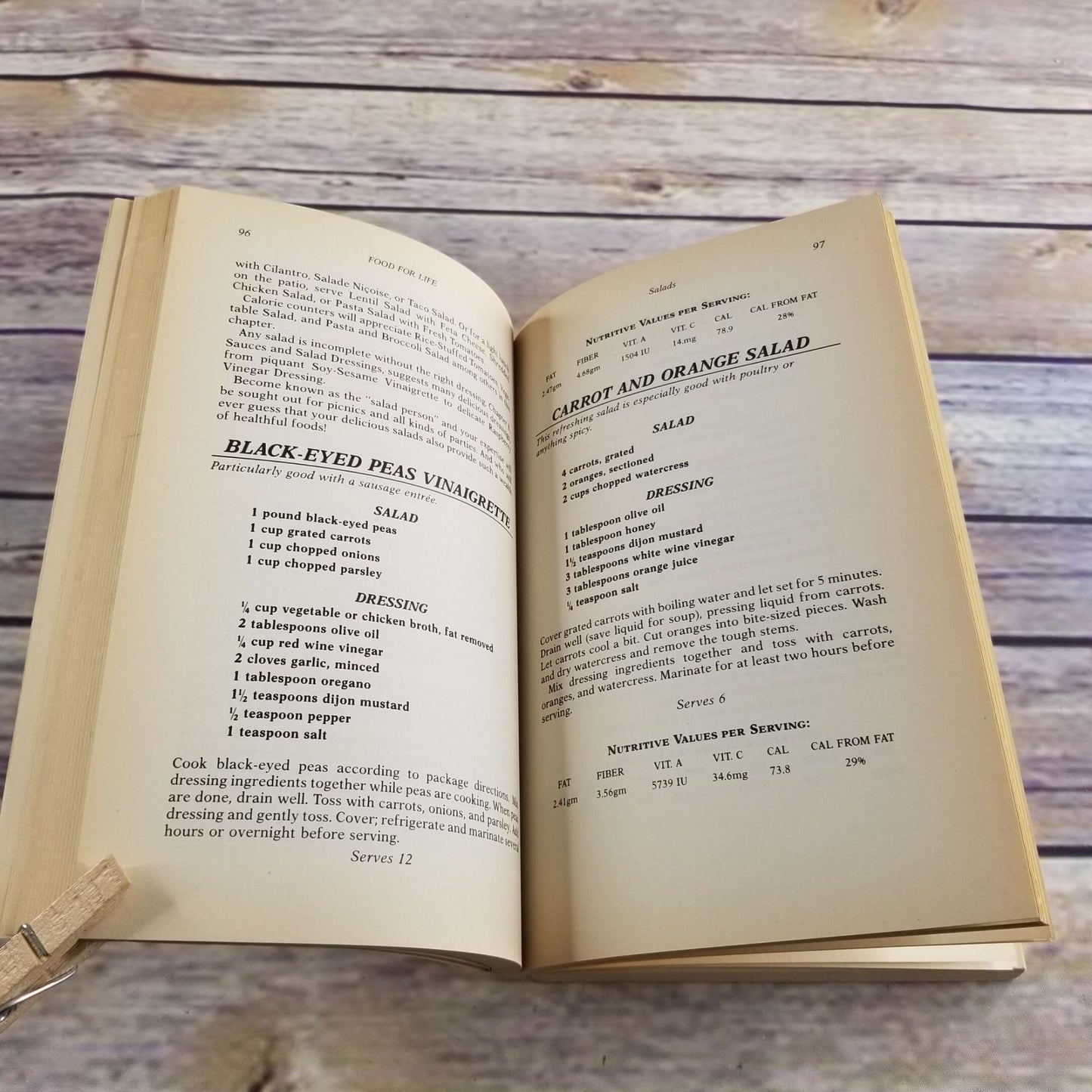 Vintage Cook Book Food For Life The Cancer Prevention Cookbook Recipes 1986 Paperback Richard Bohannon MD