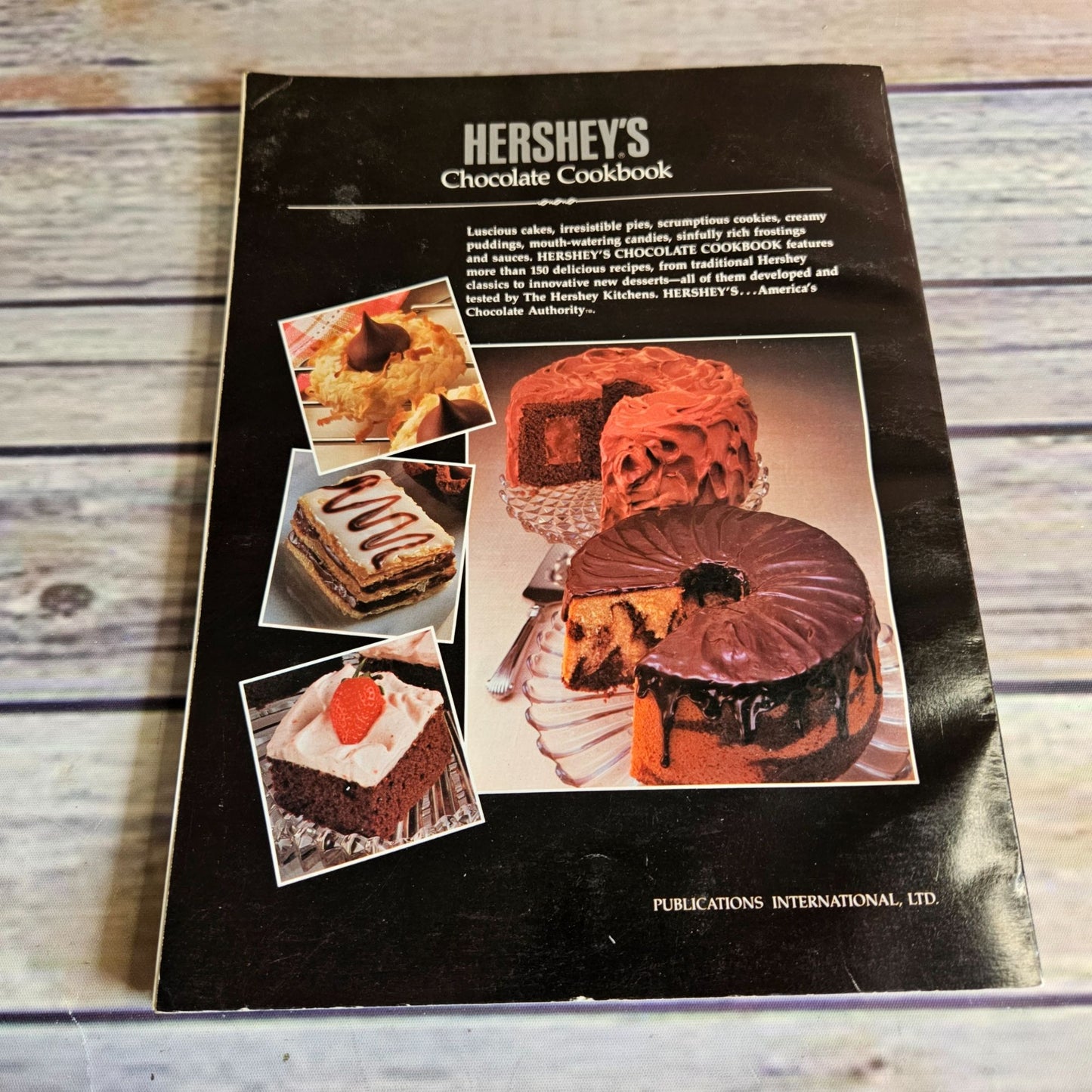 Vintage Cookbook Hersheys Chocolate Cocoa Cookbook Recipes 1989 Showstoppers Cakes Cookies Candies Paperback Book Baking