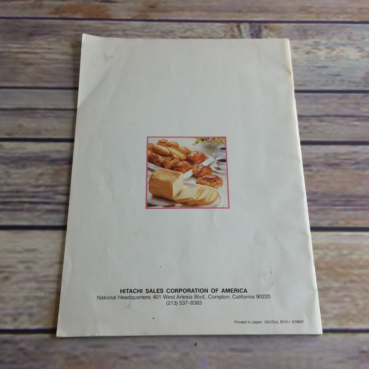 Vintage Hitachi Bread Maker Instructions Recipes Manual Bread Bakery Cook Book HB -B101 Automatic Home Bakery Booklet