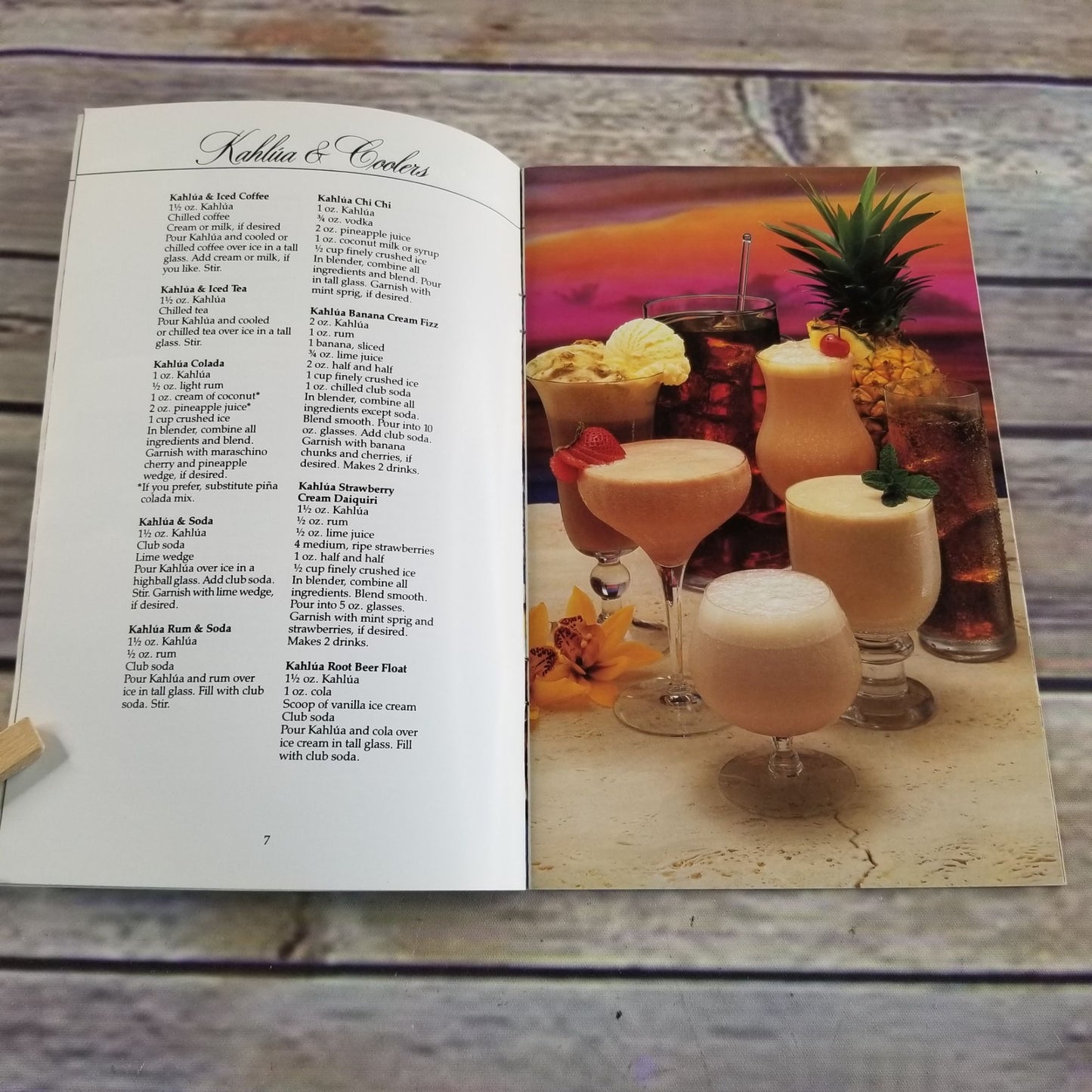 Vintage Cookbook Kahlua Recipes Book Promo Paperback Booklet 1986 Promo Recipes Alcohol