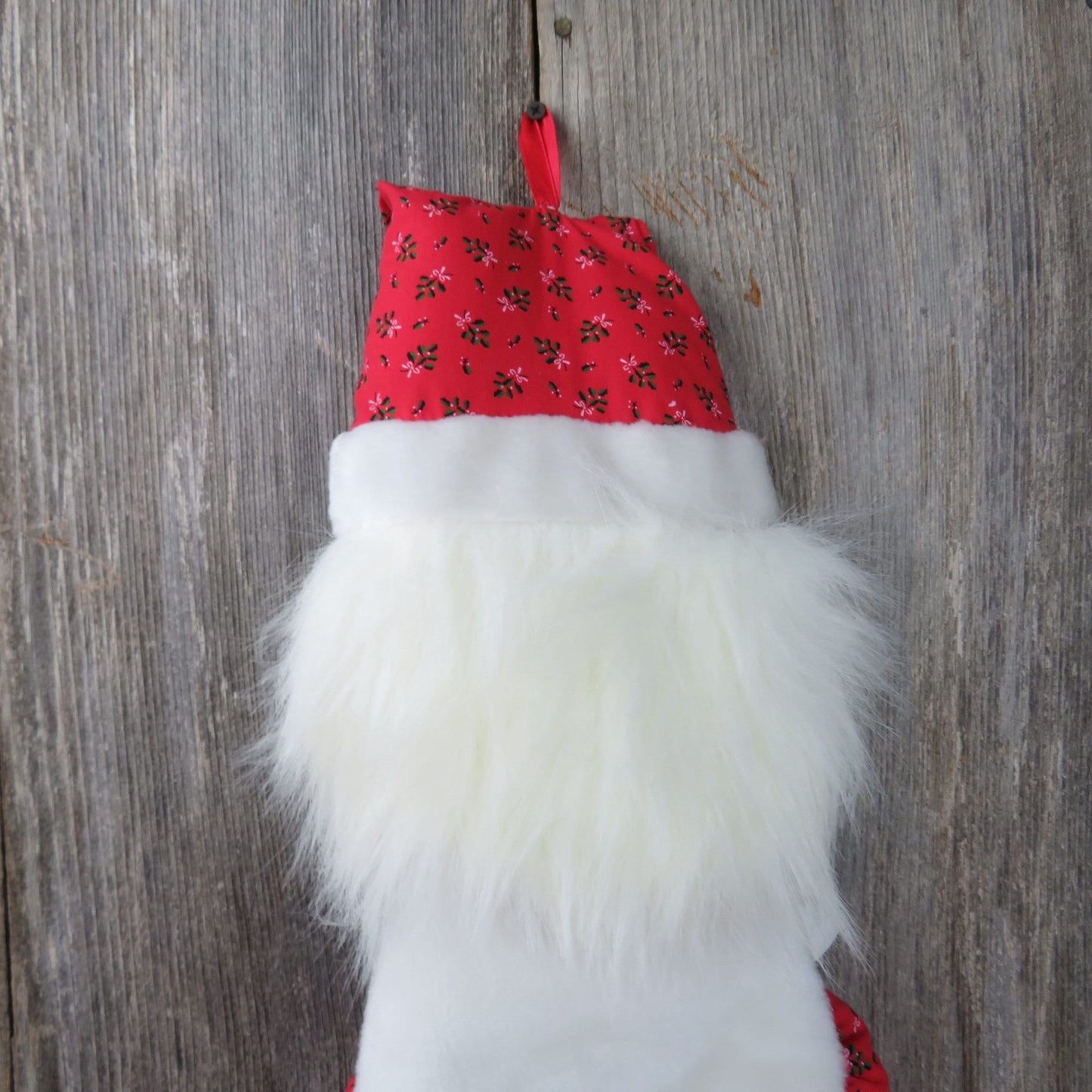 Santa Claus Plush Christmas Stocking Red Eastern Accessories Flower Hat Beard