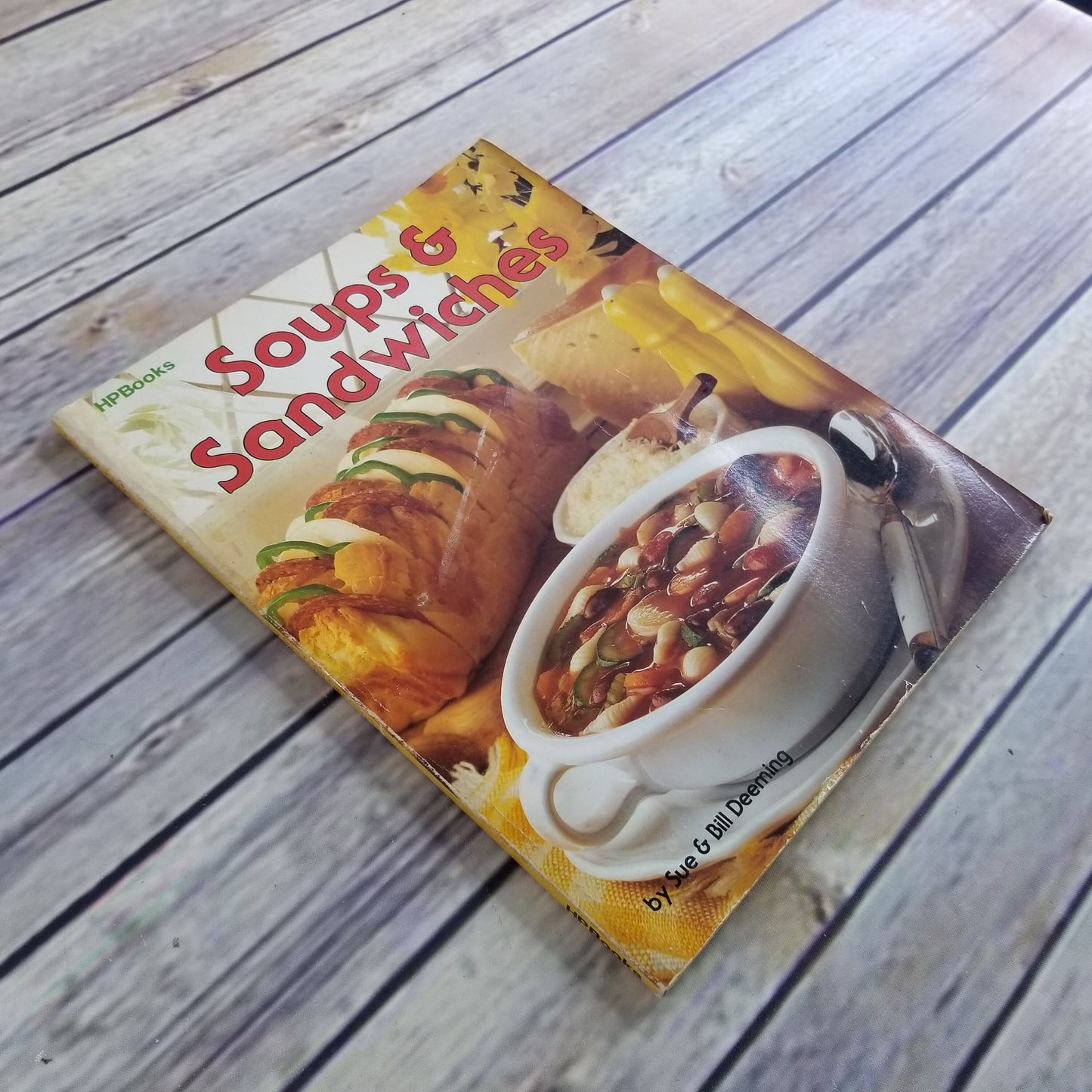 Vintage Soups Cookbook Soups and Sandwiches Recipes 1983 HP Books Sue and Bill Deeming Paperback