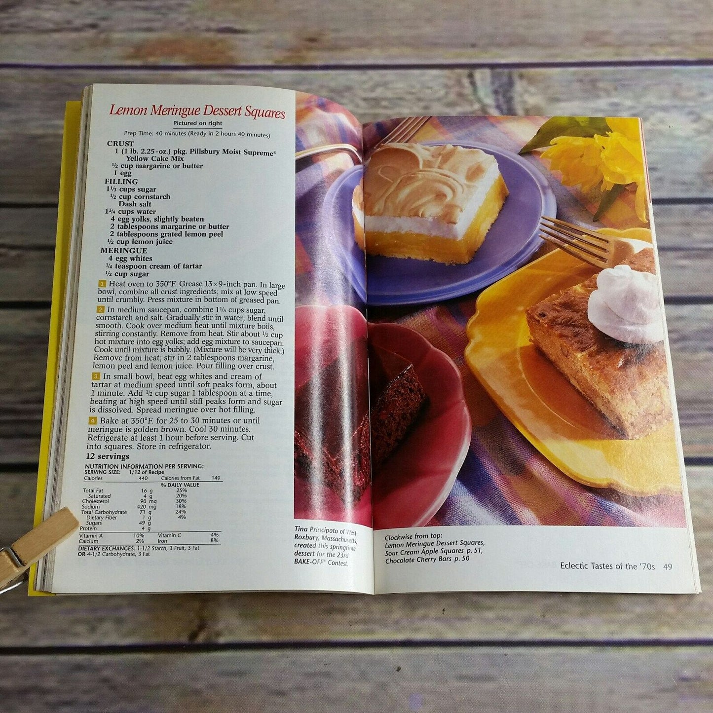 Vintage Pillsbury Bake Off Cookbook Recipes The Best from 50 Years 1999 Paperback Booklet Grocery Store Pamphlet
