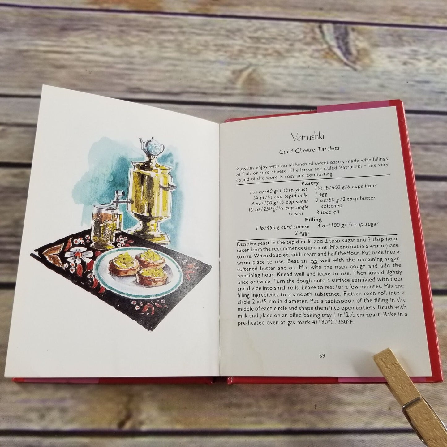 Vintage Cook Book A Little Russian Cookbook 1990 Russian Recipes Tania Alexander Vera Konnova-Stone Hardcover with Dust Jacket