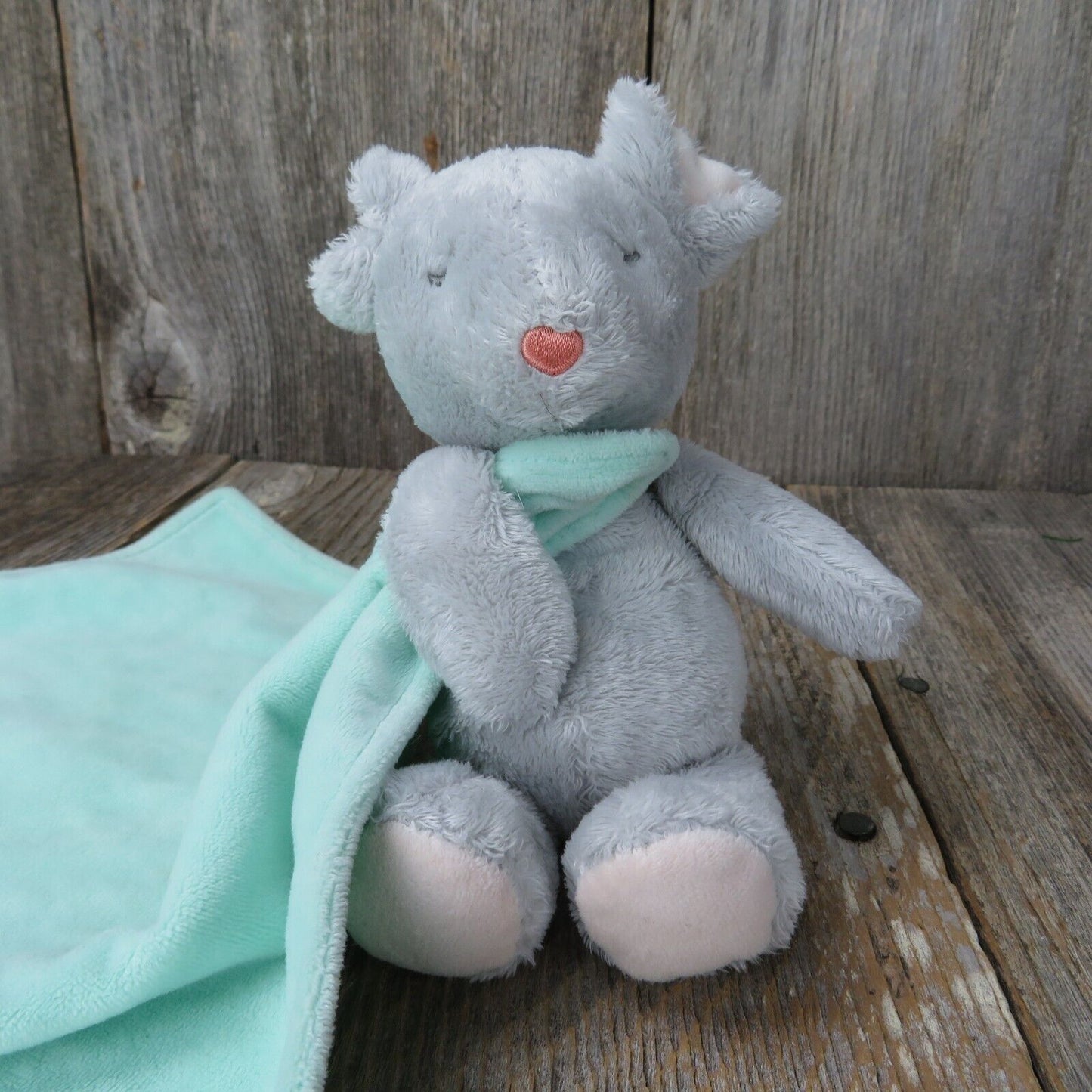 Mouse Plush Blanket Mint Green Lovey Lovie Security Carter's Stuffed Animal