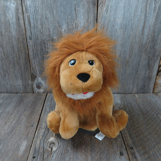 Vintage Roaring Lion Puppet Plush Cat Wild Stuffed Animal RBI Toys R Us 2000