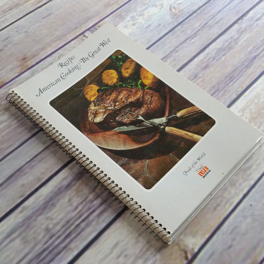 Vintage Cookbook American Cooking The Great West Time Life Books Foods of the World 1971 Spiral Bound
