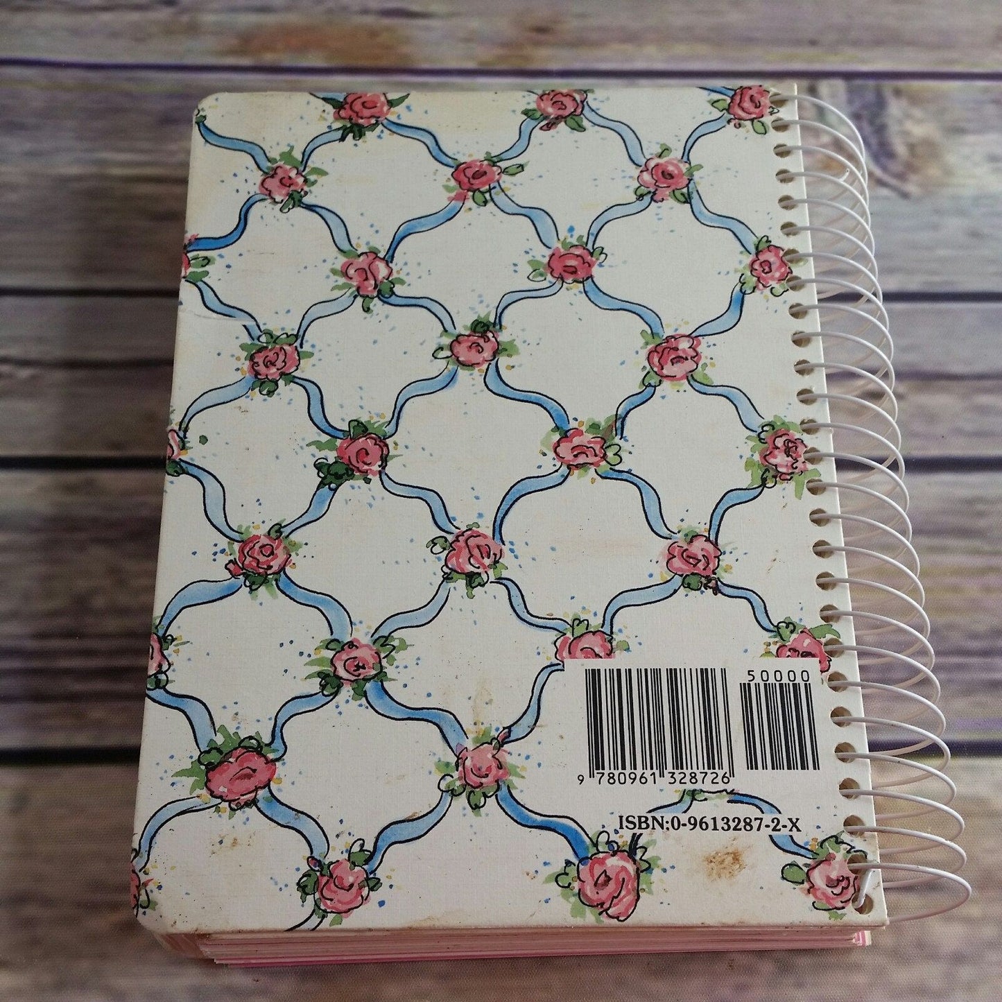 Vintage Recipe Notebook Keeper With Love From My Kitchen Storage Cookbook Journal 1989 Nancy Radcliffe Edwards Hardcover Spiral
