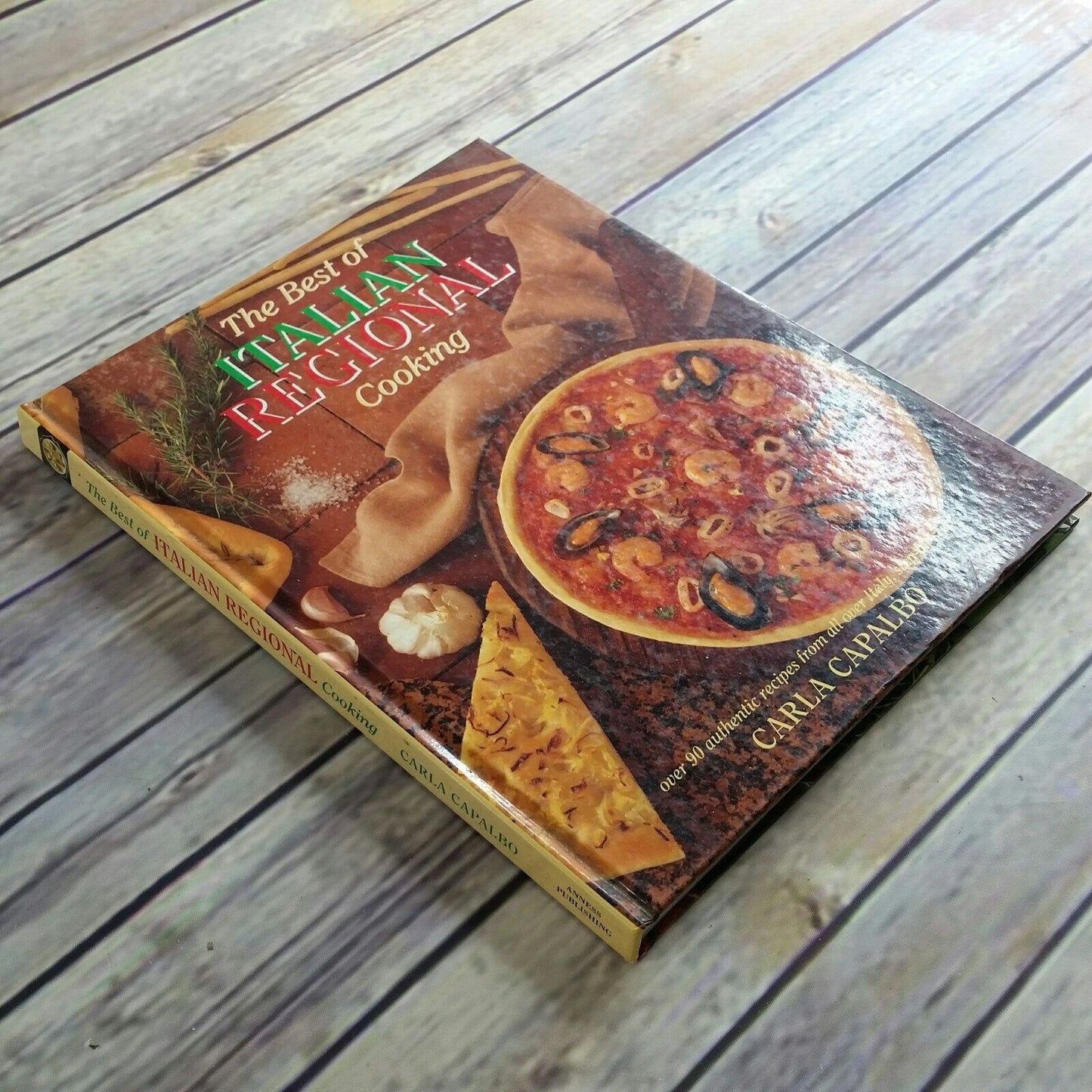 Vintage Italian Cookbook The Best of Italian Regional Cooking Recipes Carla Capalbo 1995 Hardcover NO Dust Jacket