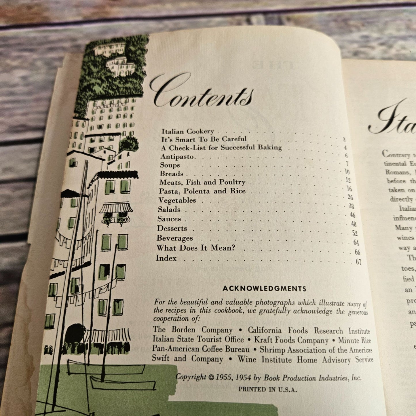 Vtg The Italian Cookbook Culinary Arts 160 Masterpieces of Italian Cookery 1954 Paperback Booklet