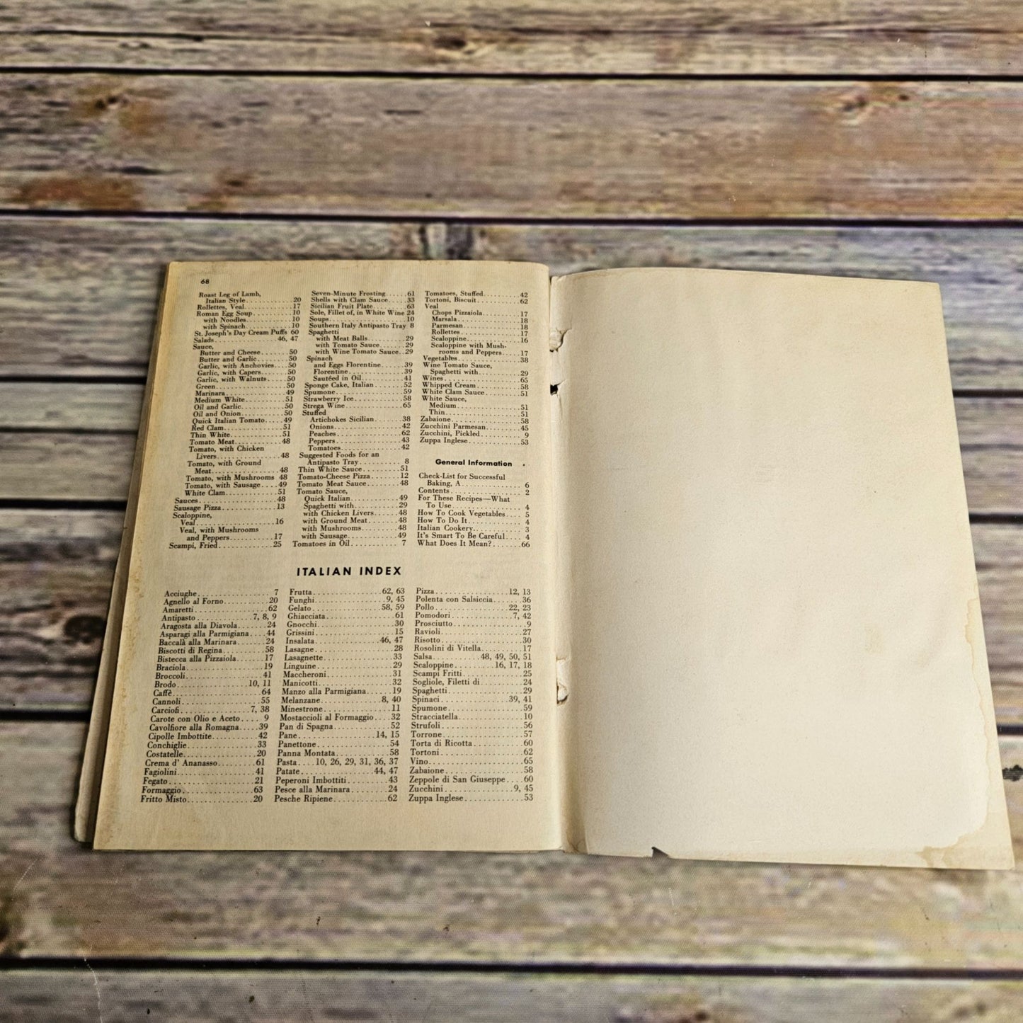 Vtg The Italian Cookbook Culinary Arts 160 Masterpieces of Italian Cookery 1954 Paperback Booklet