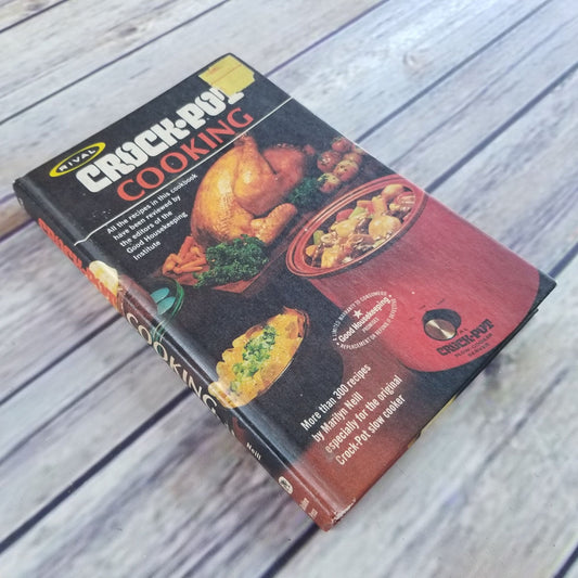 Vintage Rival Crock Pot Cookbook Cooking Recipes Slow Cooker Marilyn Neill Hardcover 1975 Good Housekeeping Golden Press