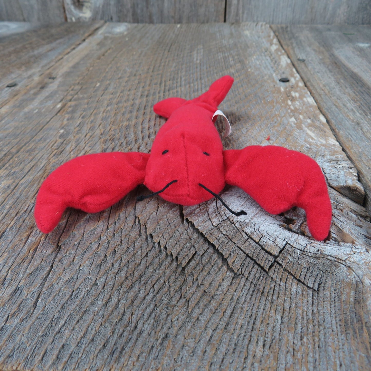 Vintage Lobster Plush Pinchers Ty Teenie Beanie Babies Red 1993 Stuffed Animal