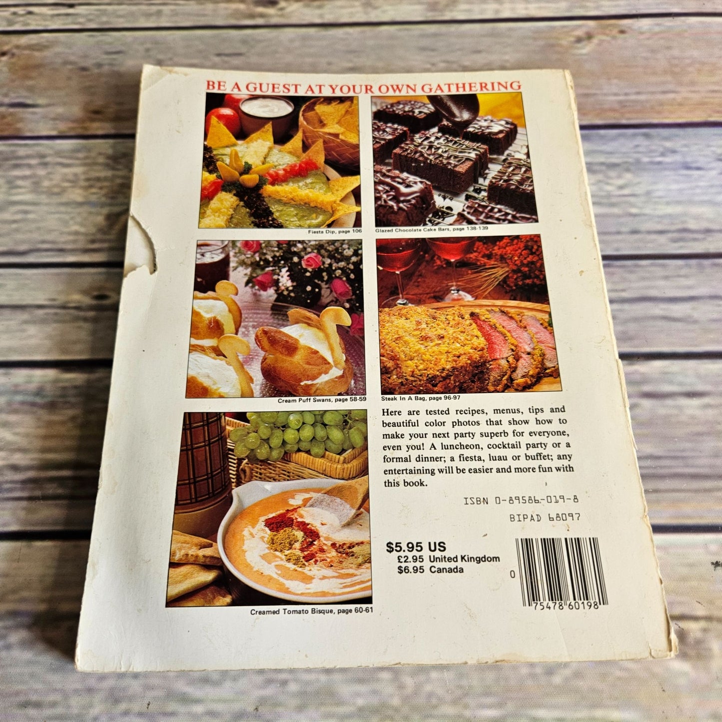 Vintage Cookbook Cookery for Entertaining Recipes 1979 Marlene Sorosky Paperback HP Books 1970s