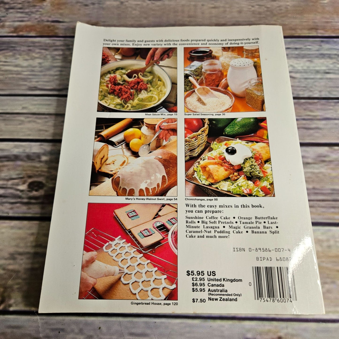 Vintage Cookbook Make a Mix Cookery 200 Recipes 1978 Make Your Own Mixes Paperback