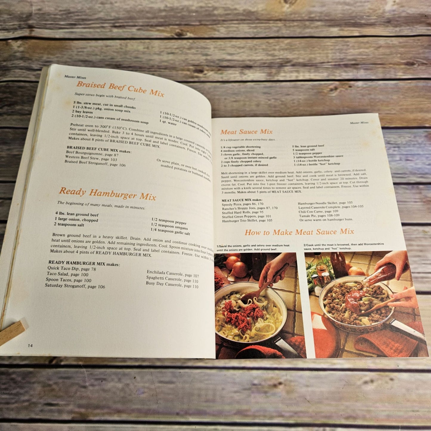 Vintage Cookbook Make a Mix Cookery 200 Recipes 1978 Make Your Own Mixes Paperback