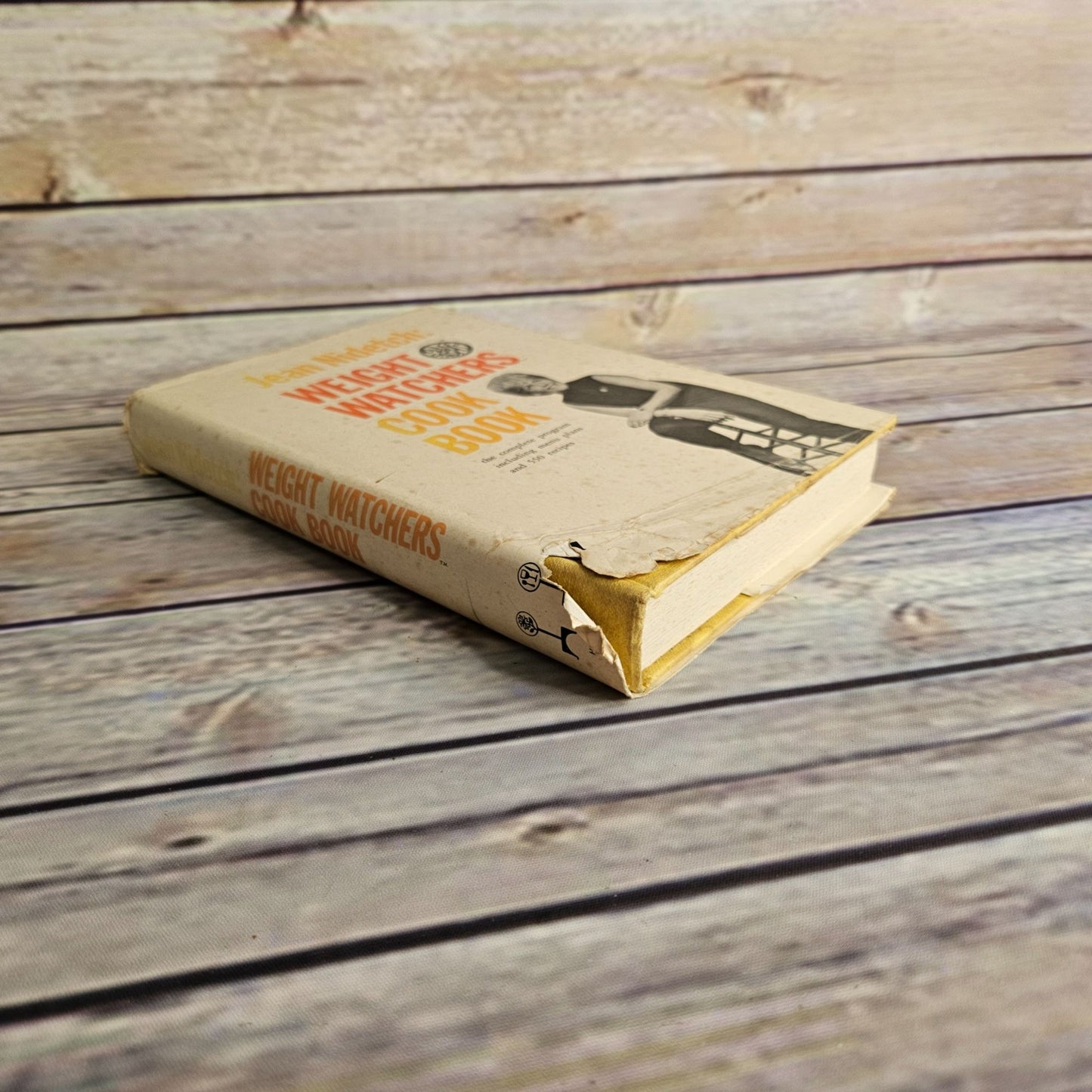 Vintage Cookbook Weight Watchers Cook Book 1966 White Hardcover With Dust Jacket Jean Nidetch
