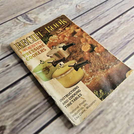 Vintage Cookbook Presto Pressure Cooker Instructions Recipes 1968 Manual